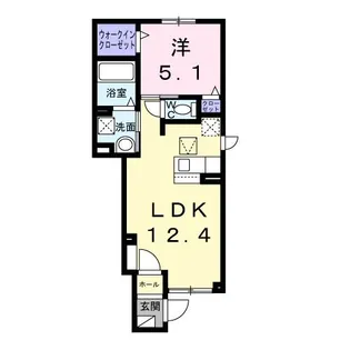 ラ メール カルム I【1階】の間取り