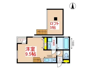 GOE DEUX B棟【1階】の間取り