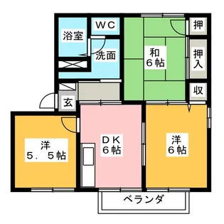 ネオ・マルフカA【1階】の間取り