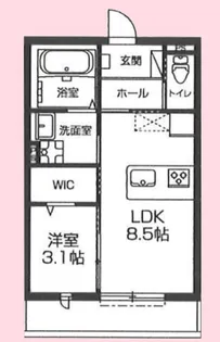 カトレア【3階】の間取り