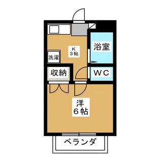 メゾンむさしの【1階】の間取り
