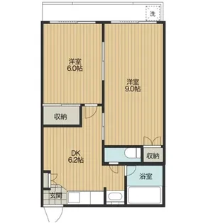 第二大橋マンション【3階】の間取り