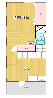 中上ハイツ【4階】の間取り
