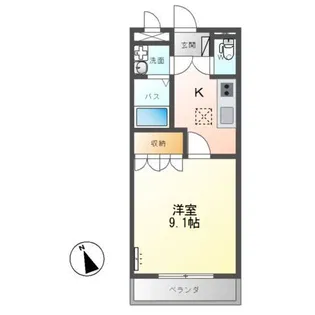 コンフォース・住吉【1階】の間取り