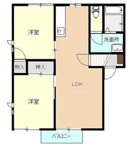 アルカディ21 I【2階】の間取り