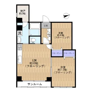 晴美ビル【3階】の間取り