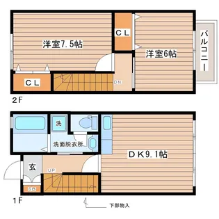 メゾンハッチ【1階】の間取り