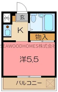 メゾン六浦【2階】の間取り