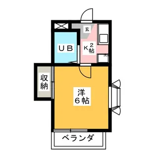 すずらんハイツ【1階】の間取り