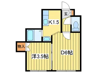 ラフィナート北12条【1階】の間取り