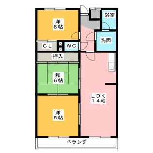 ファミールマイ【2階】の間取り