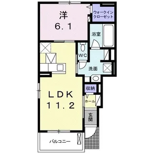 プリムローズ【1階】の間取り