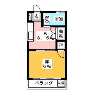 アメニティ千川【2階】の間取り