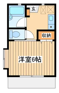 武蔵野ハイツ【1階】の間取り