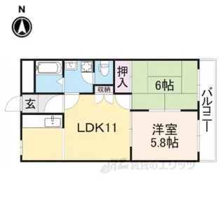 エメリーパレス【2階】の間取り