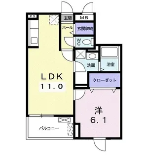 アイリス【2階】の間取り