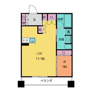 LASANTE東桜【13階】の間取り