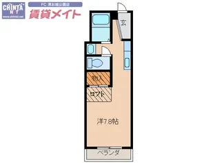 ハイツむくもと【2階】の間取り
