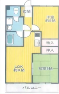 ロイヤル21【6階】の間取り