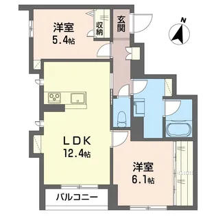ハルニレガーデン【2階】の間取り