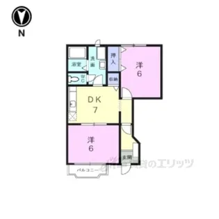 レフィナードパラーシオ【1階】の間取り