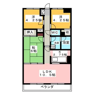 ビラ玉川学園台【1階】の間取り