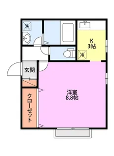 メゾンドラブリーズ E【2階】の間取り