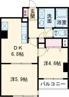 レジデンス南大塚スクエア【6階】の間取り
