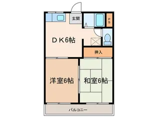 タウニー遠山【1階】の間取り
