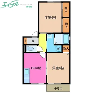 ForesGreenMateB棟【1階】の間取り