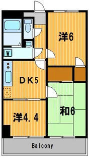 リブステージ横浜【7階】の間取り
