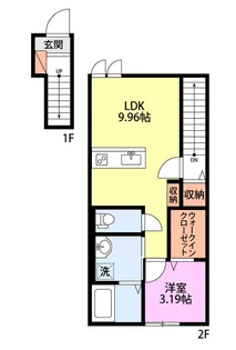 リビンド扇町 II棟【2階】の間取り