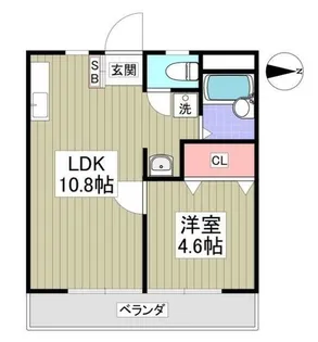 三協コーポ【1階】の間取り