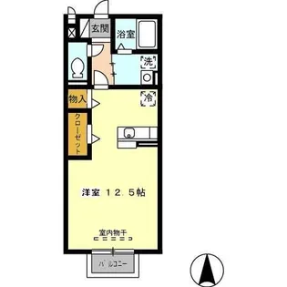 セジュール西田【2階】の間取り