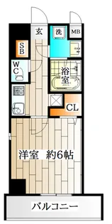 ルリアン板宿【3階】の間取り
