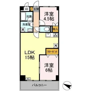 YS習志野台【4階】の間取り