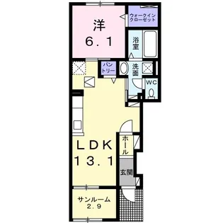サンシャイン フラワー【1階】の間取り