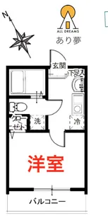 メルディア屏風浦【1階】の間取り