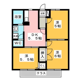 ディアス小川【1階】の間取り