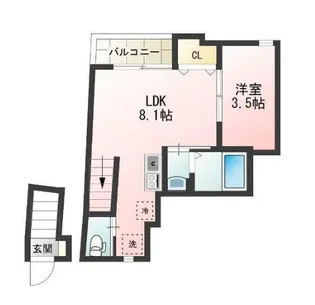 Glanz西ヶ原【2階】の間取り