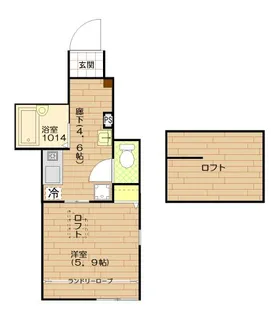 ミル・プランタン千駄木【1階】の間取り