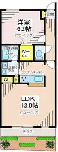 コルティ仙川【2階】の間取り