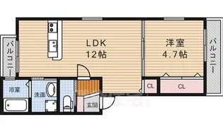 ハイツクリエート【3階】の間取り