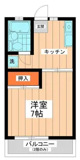 ぺルレシュロスPartVI【2階】の間取り