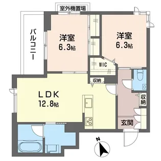 フレジェ【3階】の間取り
