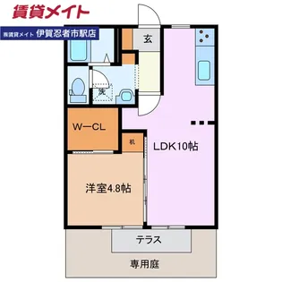 グリーン パラソル【1階】の間取り