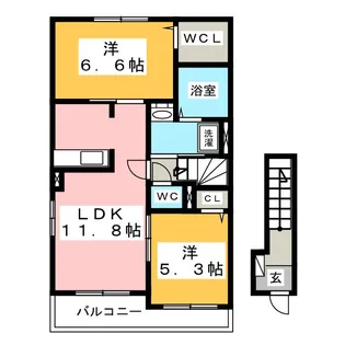 アルペジオC【2階】の間取り