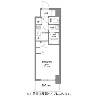 プランドール北浜【4階】の間取り