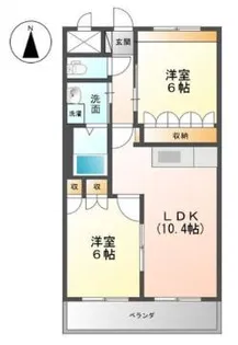 エクセレント【1階】の間取り