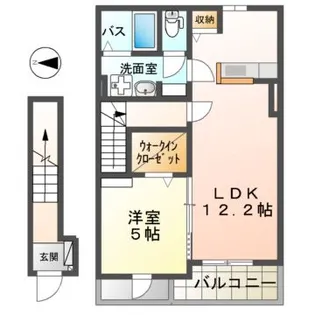 ララ・ヴィコロYoII【2階】の間取り
